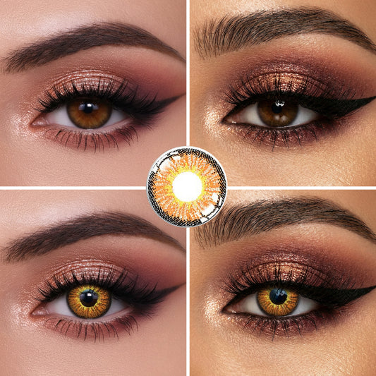 Ice 3 Tone Brown Yearly colored contact lenses