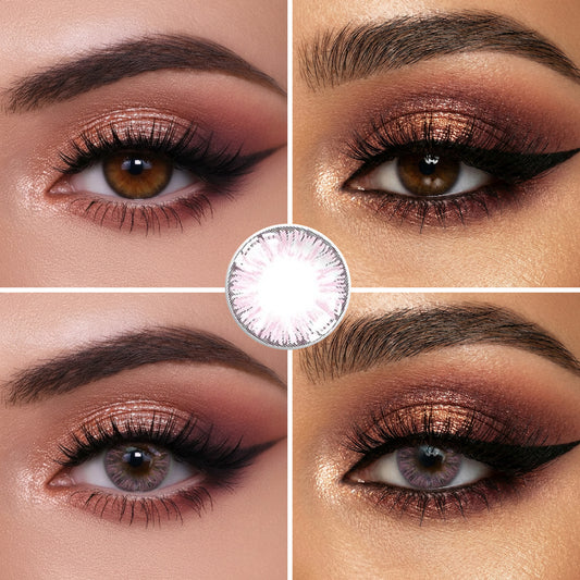Gauze Pink Yearly colored contact lenses